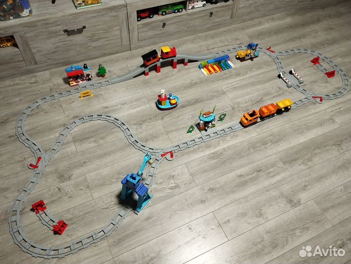 4 набора Lego duplo железная дорога