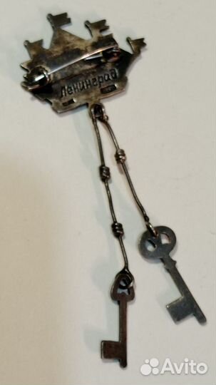 Брошь СССР кораблик Адмиралтейство Ленинград