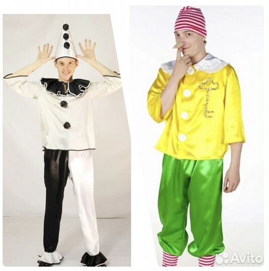 Карнавальный костюм. Мальвина, Буратино, Пьеро