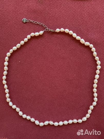 Чокер из натурального жемчуга