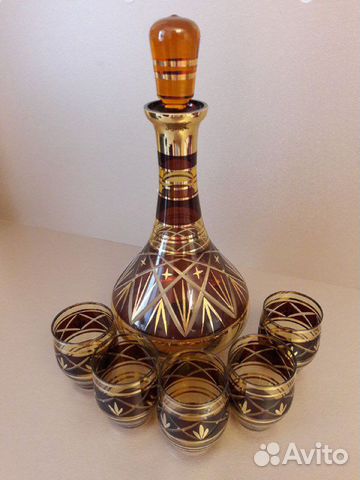 Набор графин и рюмки, Bohemia, Чехия