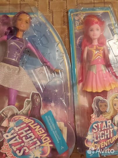 Barbie Star Light Adventure лот из трех Барби