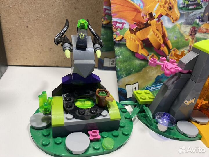 Lego Elves Пещера с лавой дракона Огня