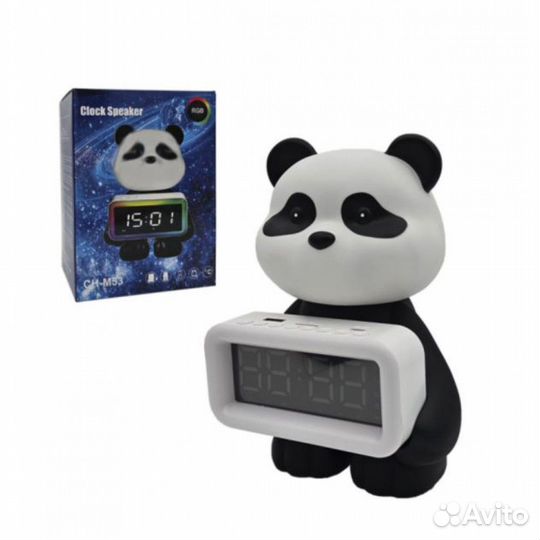 Детский будильник-ночник Мишка