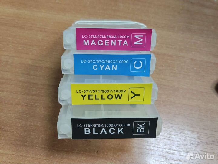 Перезаправляемые картриджи Brother LC-37/960/1000