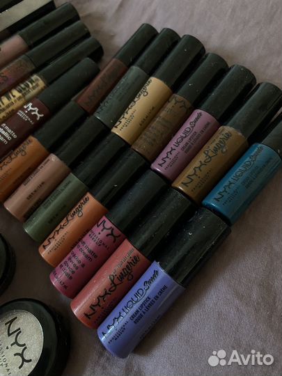 Косметика набором помады карандаши тени NYX