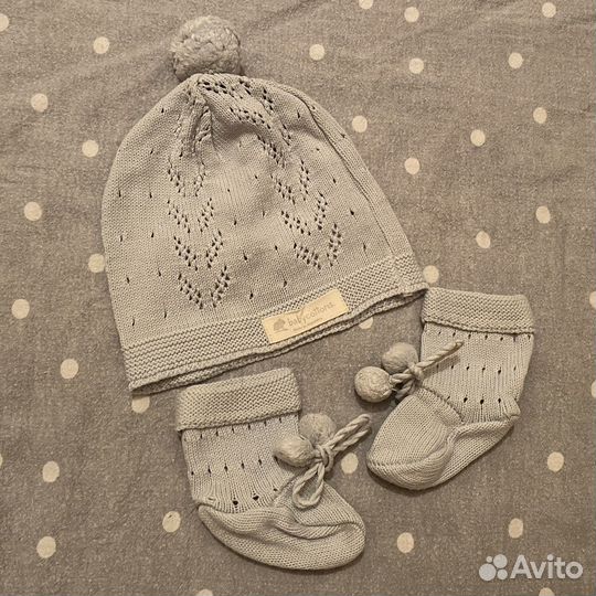 Комплект шапочка носочки