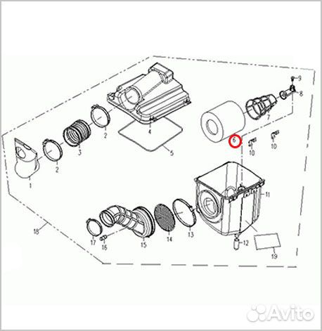 Элемент воздушного фильтра CF 500/A/2A, X5, X6, Z6