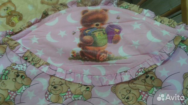 Кроватка(балдахин, матрац, бортик, кранштейн)