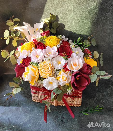 Букет в корзине