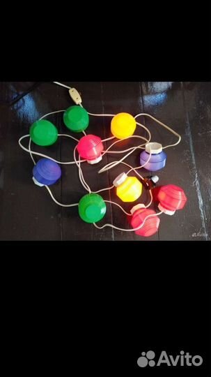 Гирлянда елочная, ретро, СССР