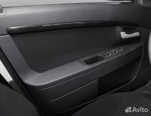 Молдинги обивок дверей Лада Приора 2 (черный лак)