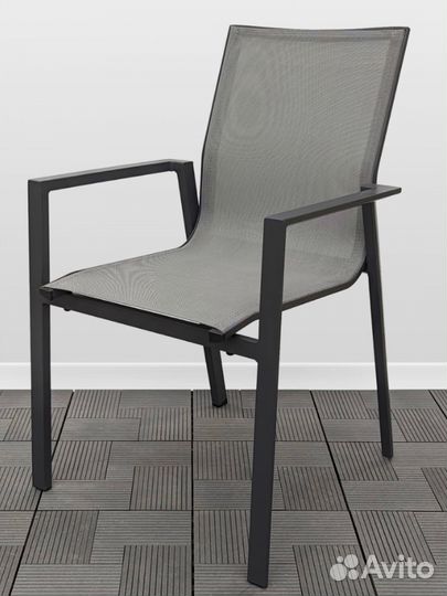 Кресло уличное Алюминий и Текстилен