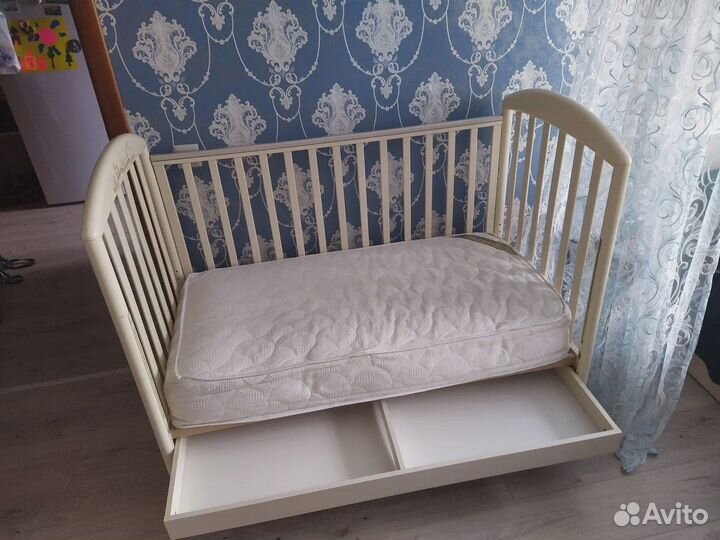 Детская кроватка Pali Zoo (слоновая кость)