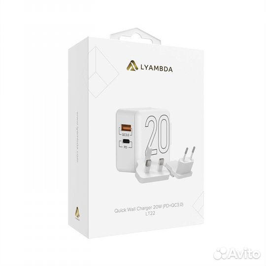 Cетевое зарядное устройство Lyambda 20Вт