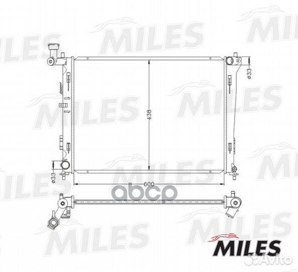 Радиатор (паяный) acrb053 Miles