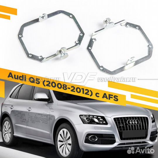 Переходные рамки для замены линз в фарах Audi Q5 2