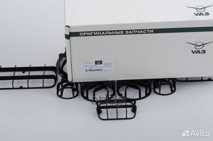 Комплект защитных решеток фар (для А/М УАЗ сгр