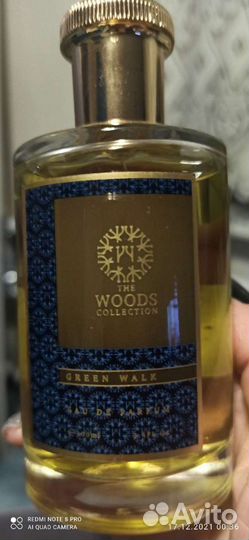Люксовая парф.водаWoods collection Green Walk 100м