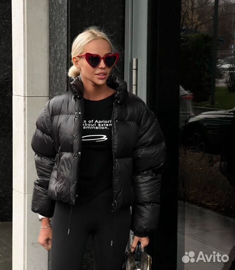 Пуховик трансформер укороченный