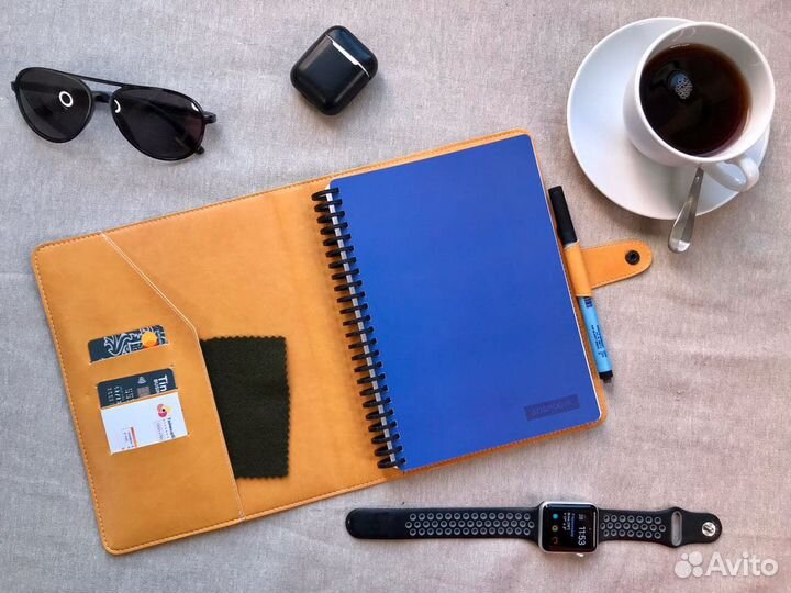 Ежедневник многоразовый в эко коже. формат А5