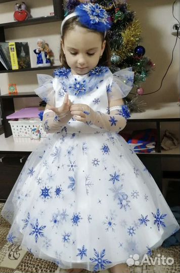 Платье Снежинки, Льдинки