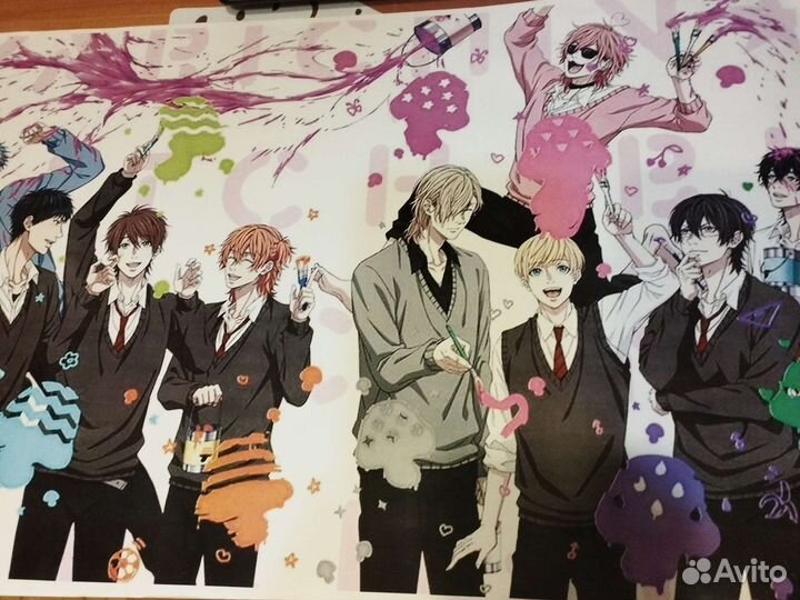 Аниме постеры/Клуб яричин/Юри на льду/Бродячие псы