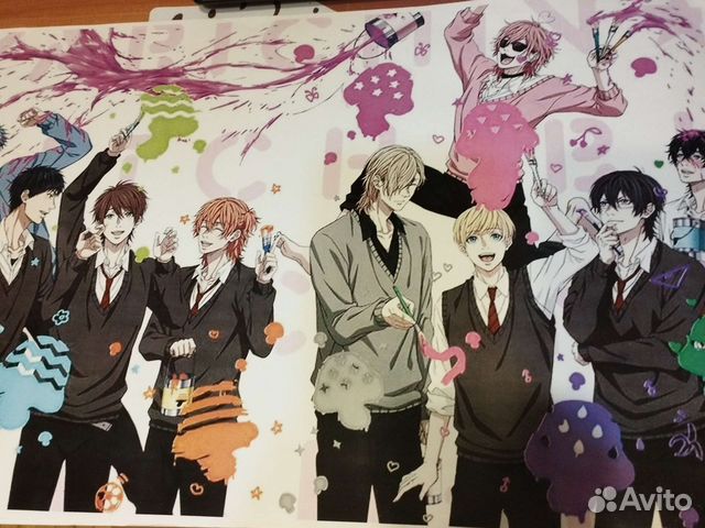 Аниме постеры/Клуб яричин/Юри на льду/Бродячие псы