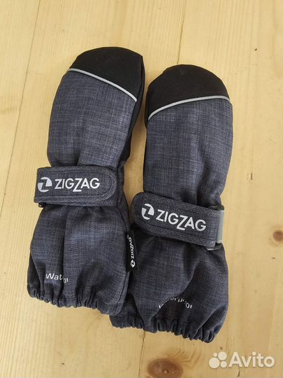 Варежки детские непромокаемые zigzag