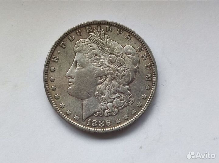 1 Доллар Моргана 1886 Филадельфия