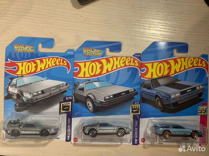 Hot wheels delorean (только сетом)