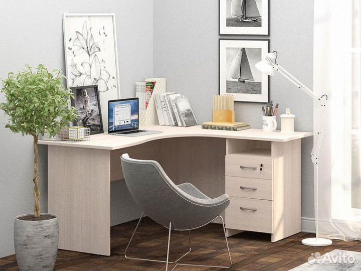 Угловой стол с тумбой Рубин 40 561