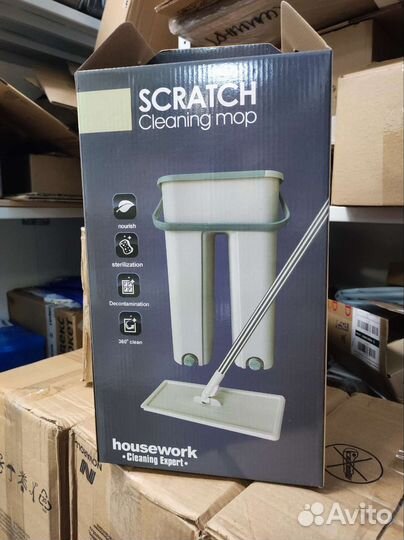 Швабра с ведром и отжимом новые