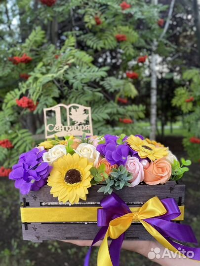 Букет из мыльных роз