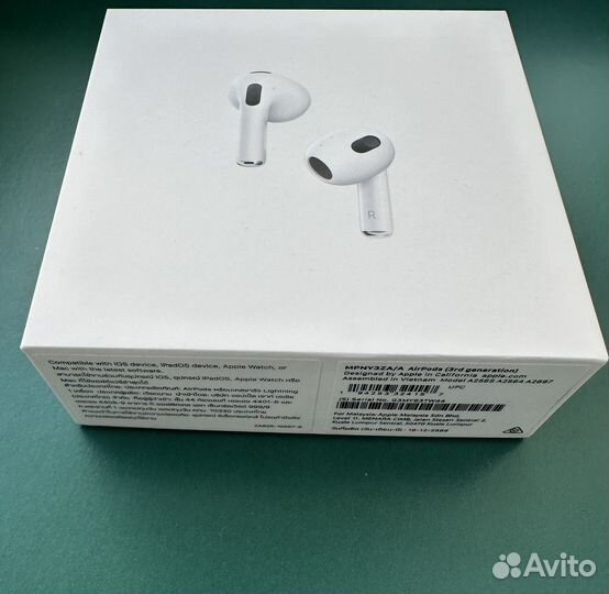 Оригинальные наушники apple airpods 3