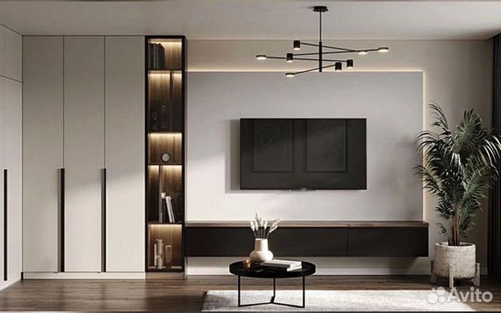 Гостиная по вашим размерам