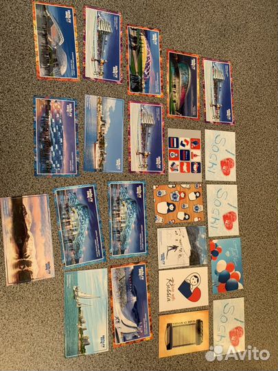 Открытки с Олимпиады в Сочи со штампом центра