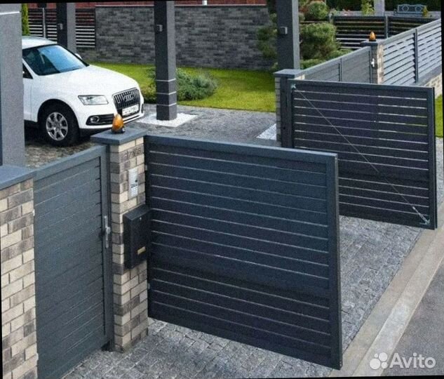 Гаражные распашные ворота