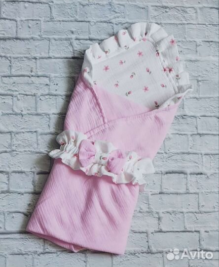 Конверт на выписку летний из муслина