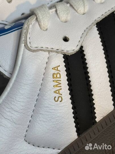 Кроссовки Adidas Samba OG White Black Gum (2024)