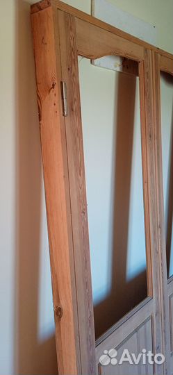 Двери деревянные двухстворчатые