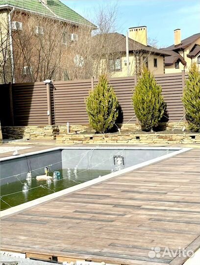 Забор из жалюзи ламелей под ключ