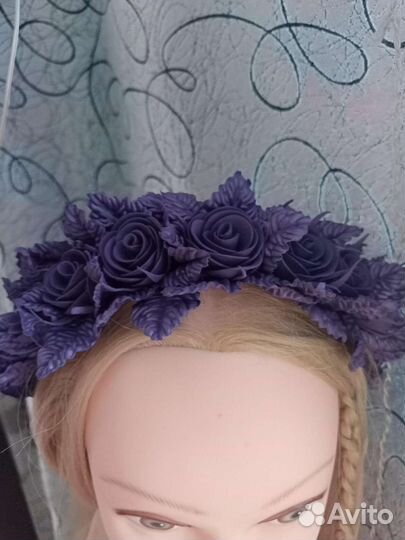 Ободок для волос ручной работы