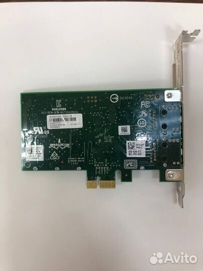 Сетевая карта Dell Broadcom 5720 2x1G RJ45 PCI-E N