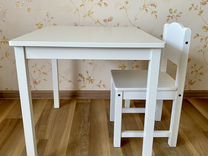 Детский стол и стул IKEA kritter sundvik