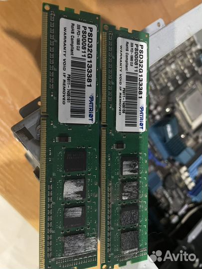 Материнская плата am3 + Athlon ii 620 + Ram 4gb