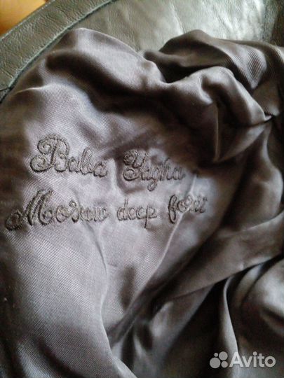 Шляпа кожаная