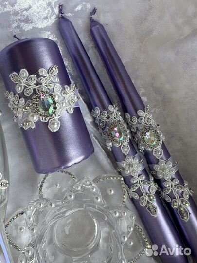 Свадебный набор, бокалы, очаг