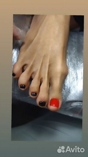 Педикюр с покрытием