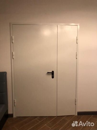 Дверь двупольная противопожарная 1200*2100